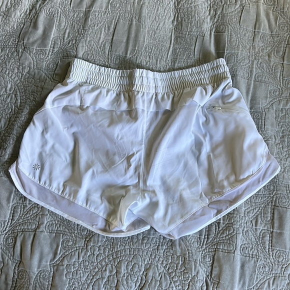 Athleta Women's White Athletic Shorts - Picture 2 of 4